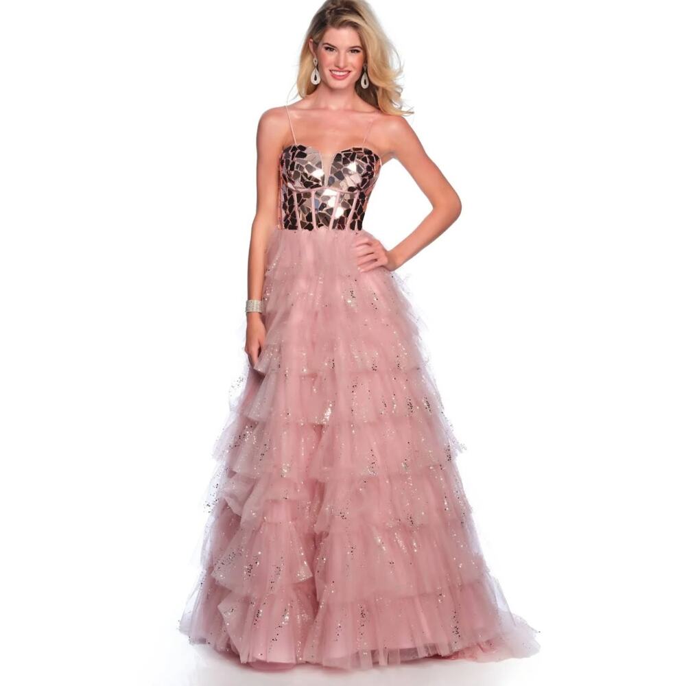 Dave & Johnny Prom Dress Juniors 11 Pink Prom Dress